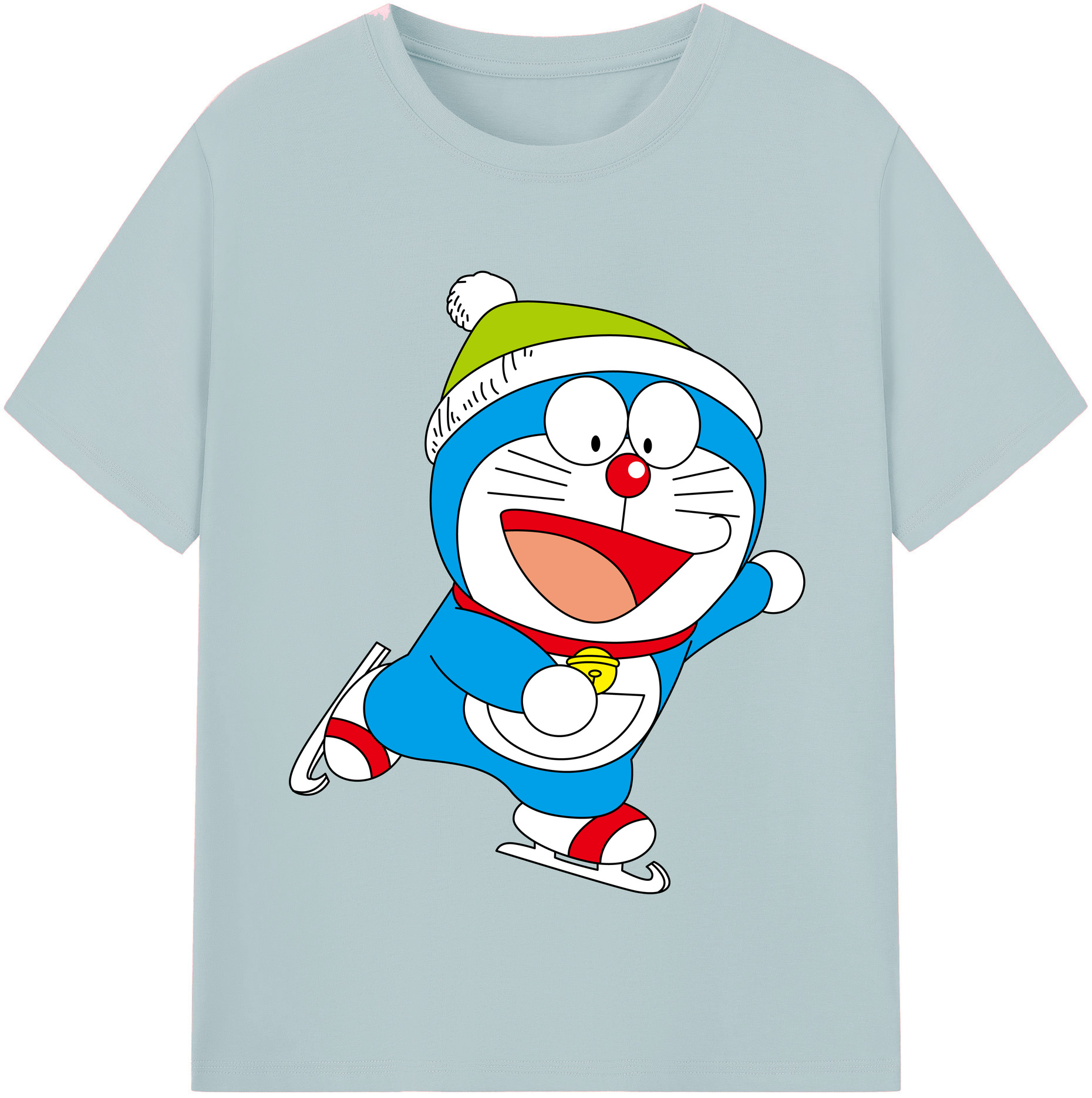 （画像用） ドラえもん Doraemon 綿100％半袖Tシャツ（フロントプリント）